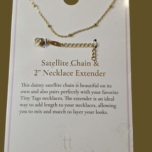 Tiny Tags Gold Satellite Chain Necklace